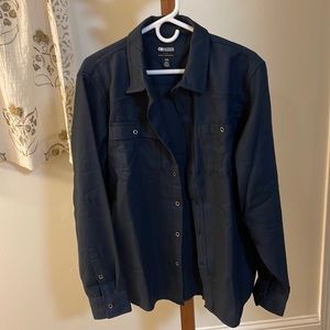 Mens M Outdoor Research Navy Flannel Shirt NWT